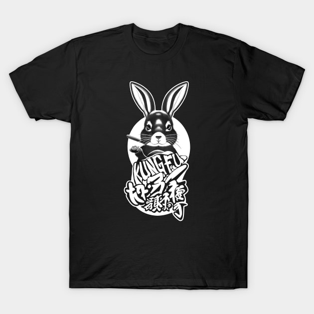 Easter Bunny Kung Fu Martial Arts T-Shirt by 8 Fists of Tees